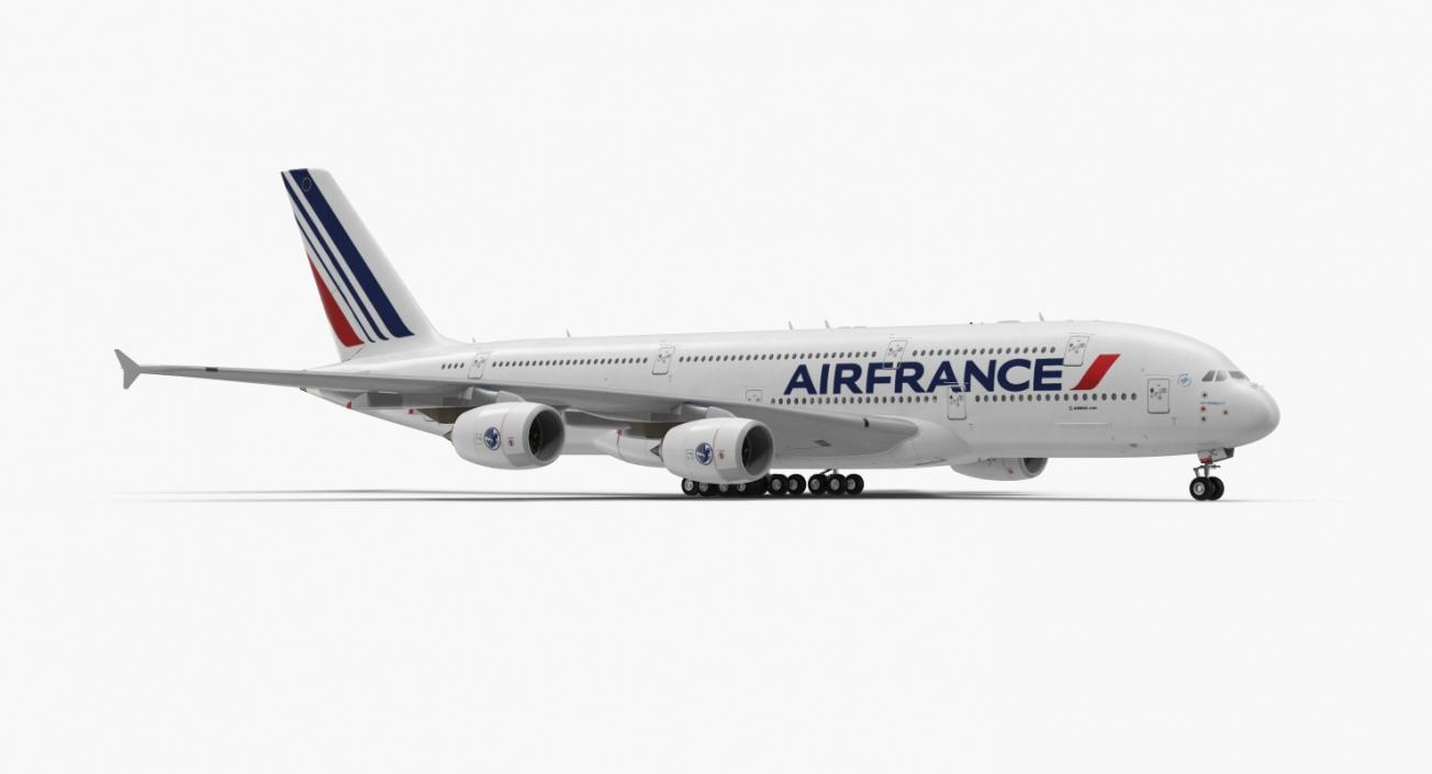 Airbus A380-1000 Air France 3D